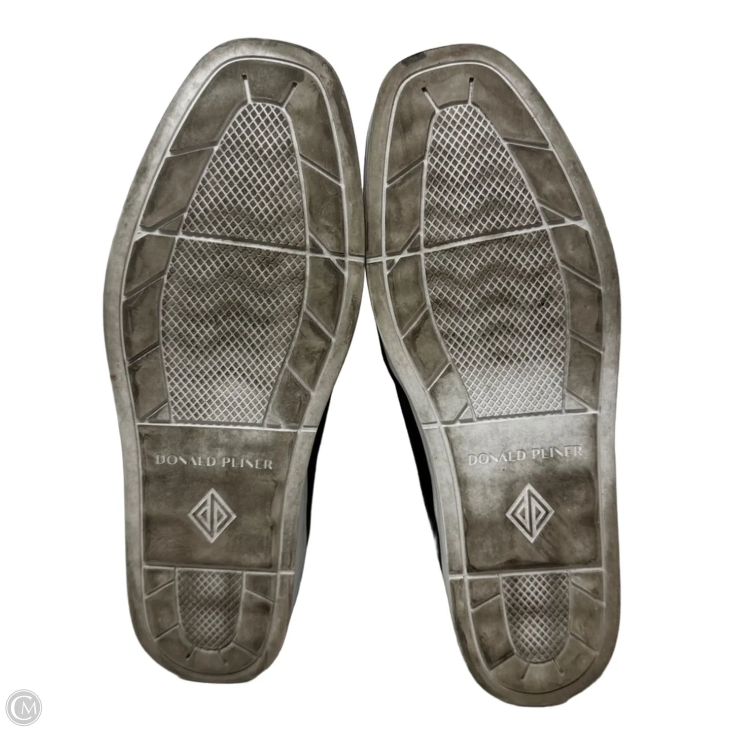 Suede Loafers Shoes Flats By Donald Pliner In Black, Size: 7