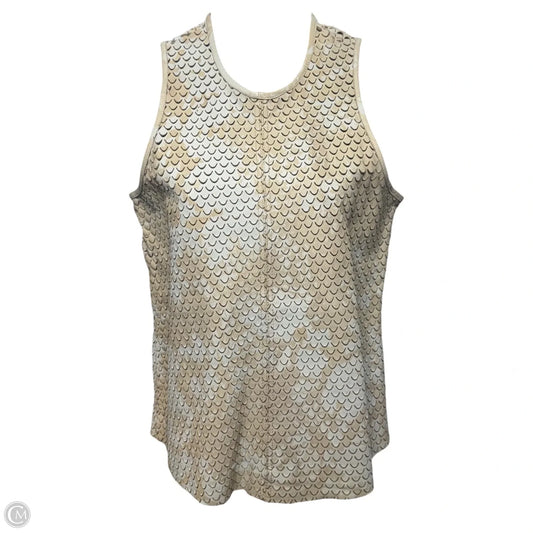Genuine Leather Evelyn Top Sleeveless By Jakett In Latte, Size: XS