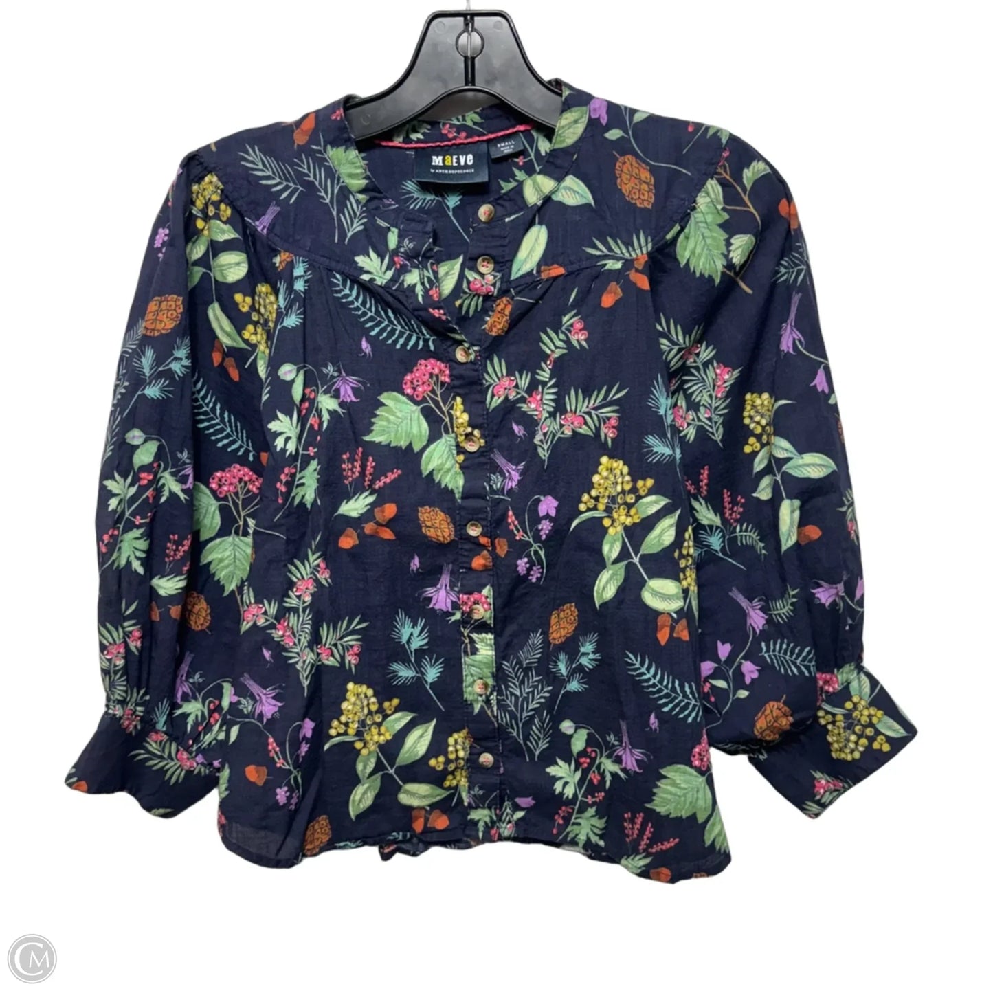 Top Short Sleeve By Maeve In Floral Print, Size: S