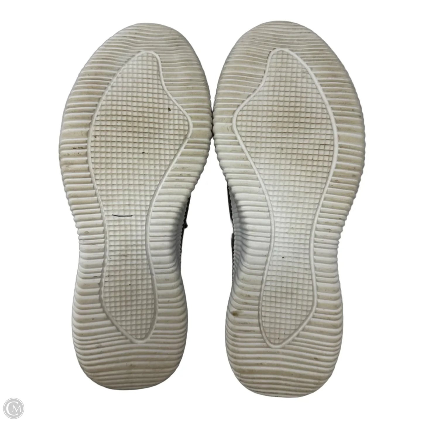 Metallic Knit Sneakers Shoes Designer By Kurt Geiger In Silver, Size: 8