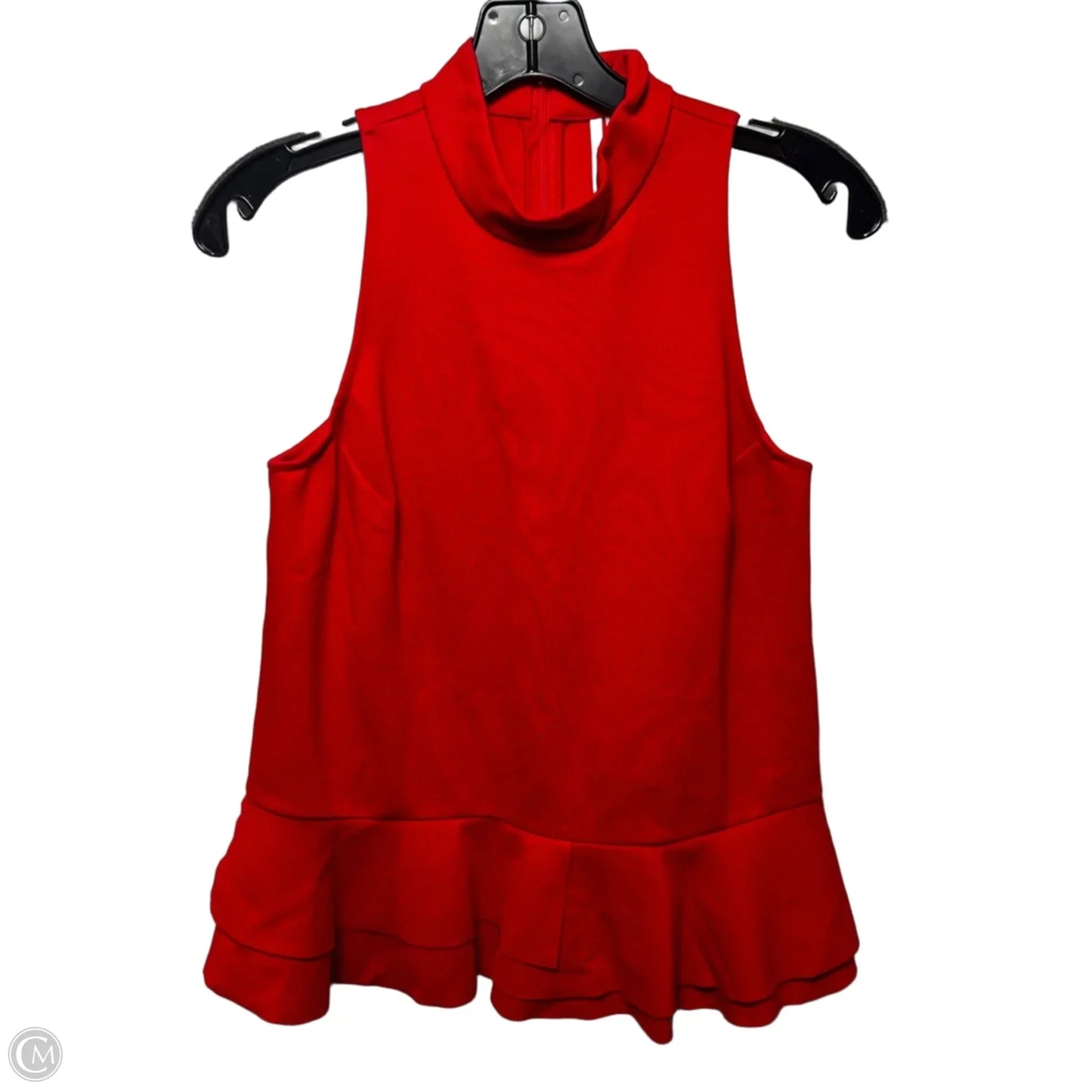 Mock Neck Top Sleeveless By Anthropologie In Red, Size: Xs