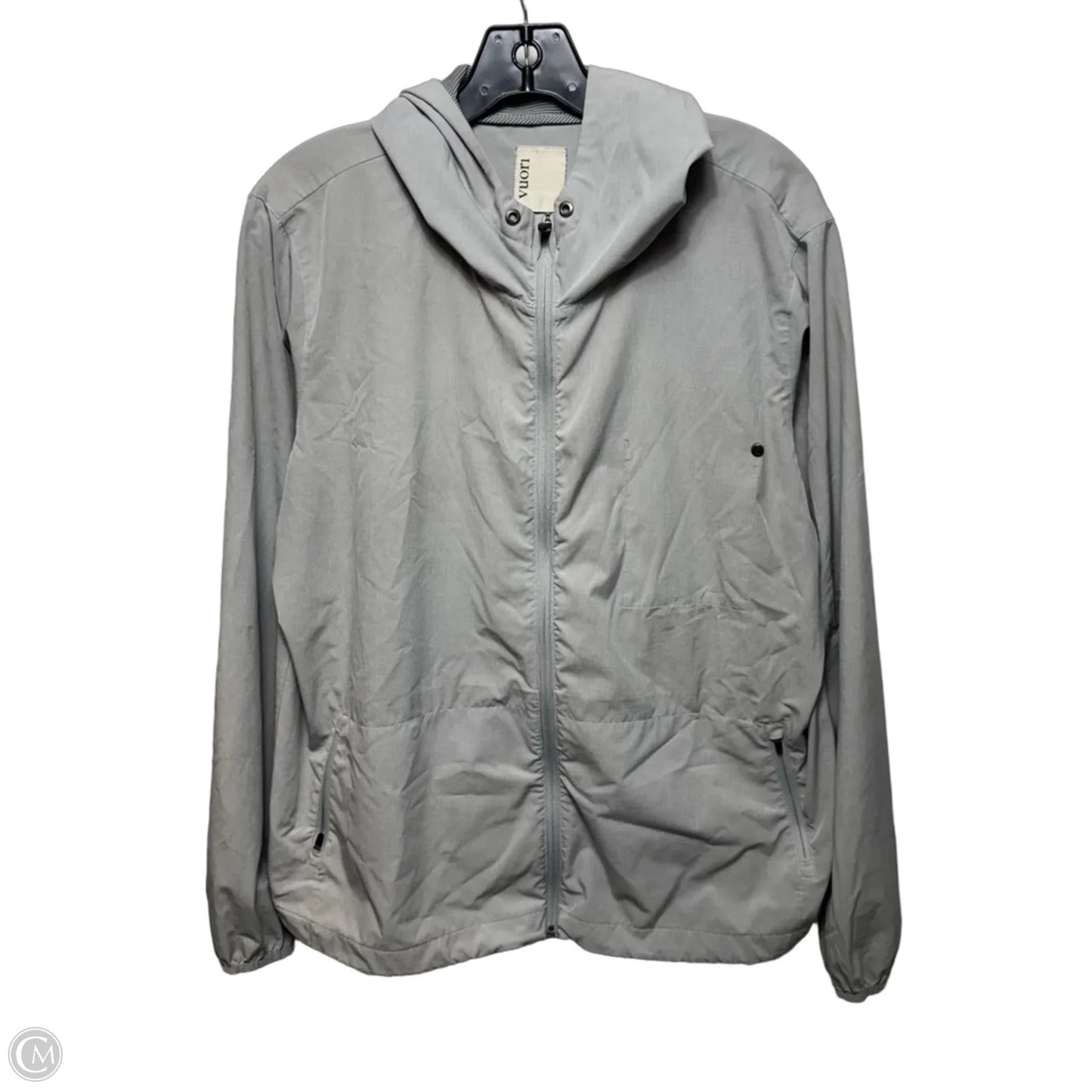 Jacket Windbreaker By Vuori In Grey, Size: Xl