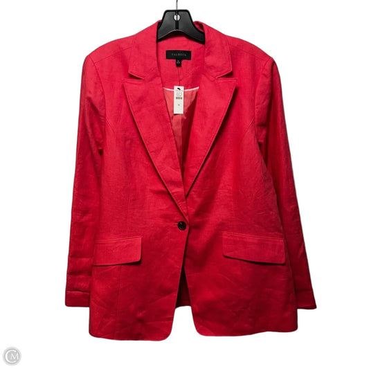 Linen Blazer By Talbots In Coral, Size: 16
