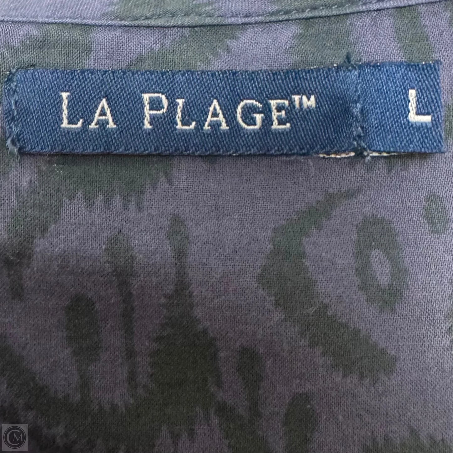 Long Sleeve Smocked Waist Mini Dress By La Plage In Purple, Size: L