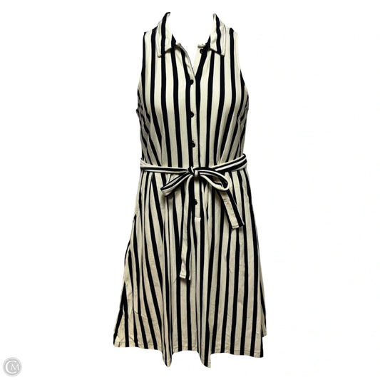 Dress Casual Midi By Maeve In Striped Pattern, Size: M