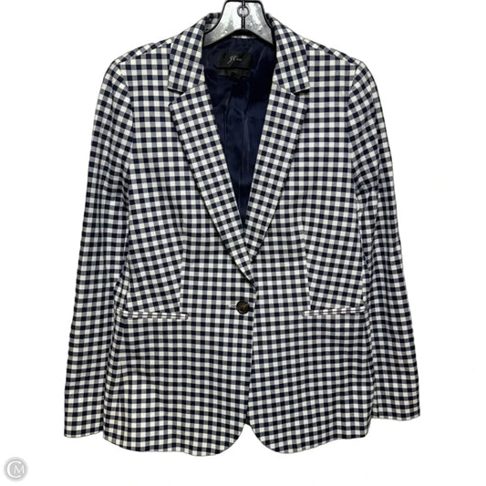 Blazer By J. Crew In Checkered Pattern, Size: 8
