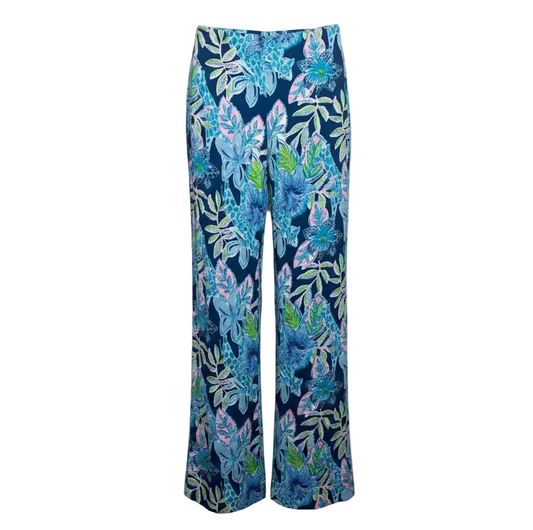 Georgia May Mid-Rise Palazzo Pants Designer By Lilly Pulitzer In Multi-colored, Size: XS