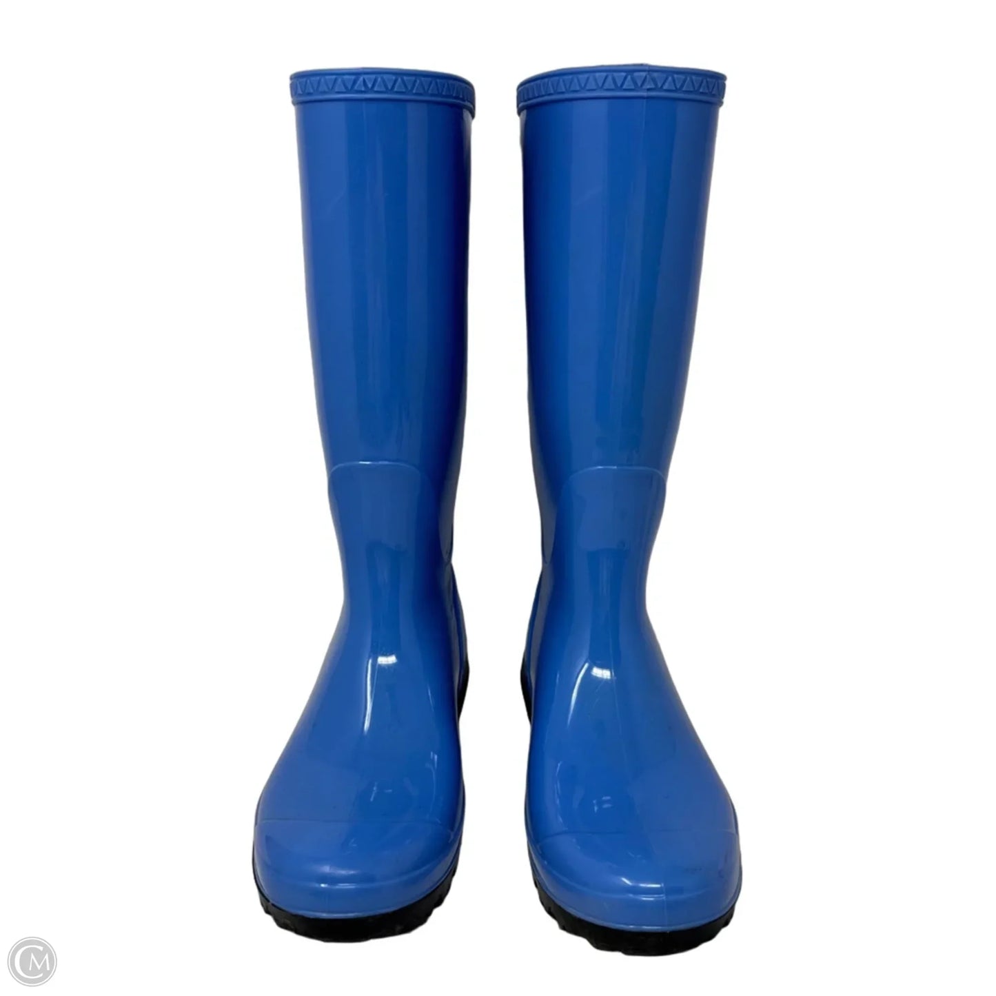 Shaye Rain Boots Designer By Ugg In Blue, Size: 7