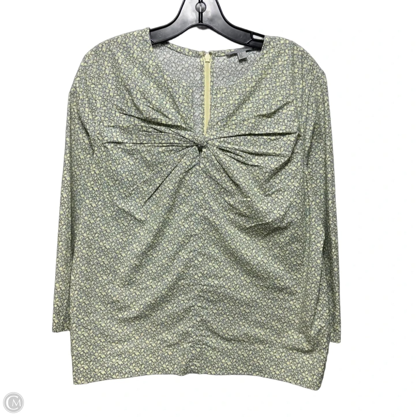 Top Long Sleeve By Cos In Grey & Yellow, Size: 10