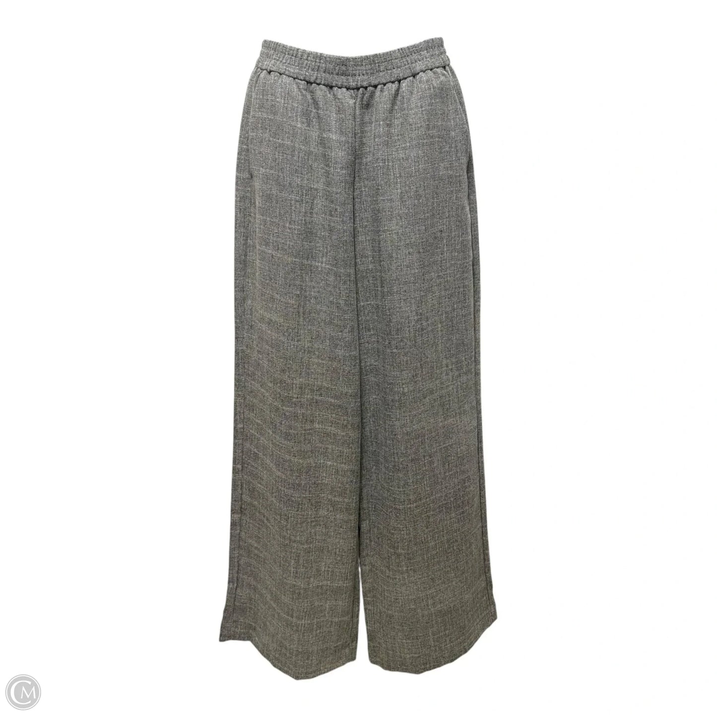 Jaspe Safari Matching Jacket & Flecked Wide Leg Trousers Suit Set 2 Piece  By Zara In Grey, Size: S