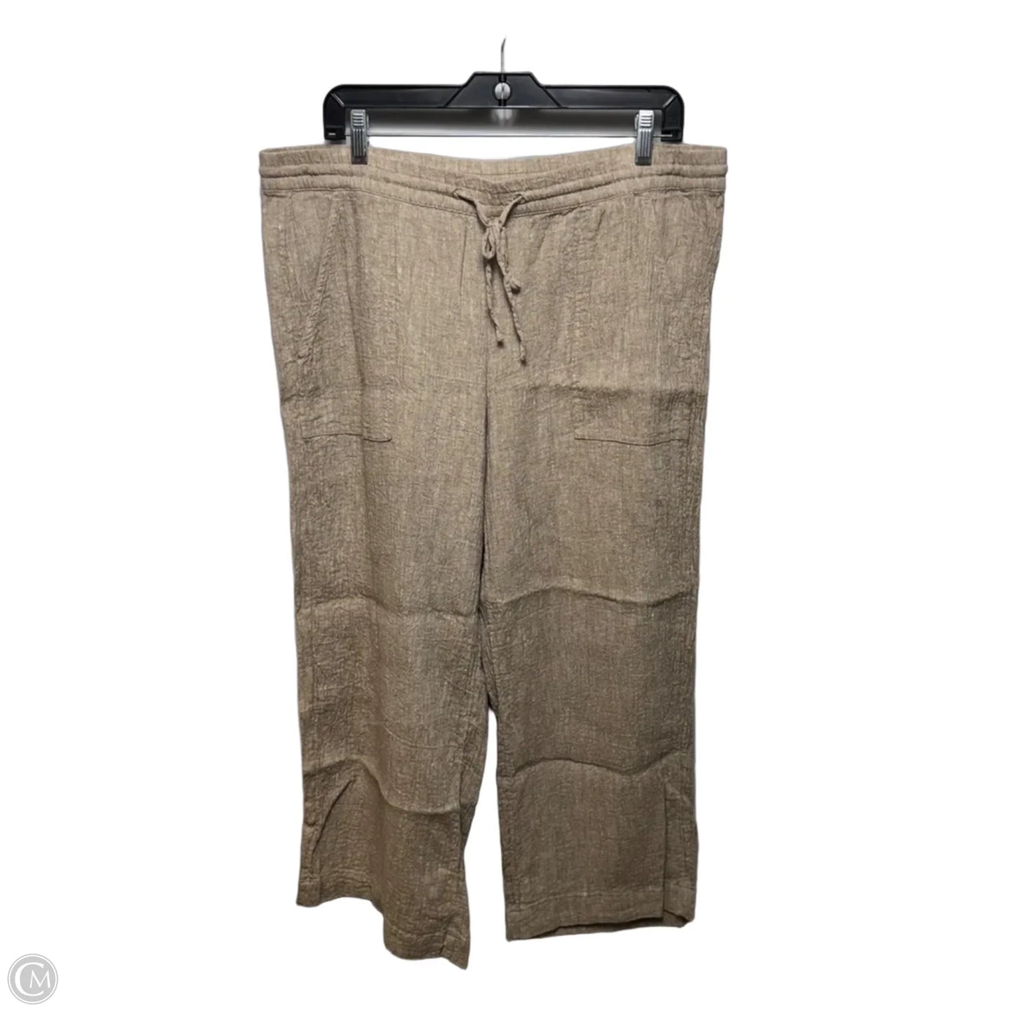 Pants Linen Blend By Pure Jill In Tan, Size: L