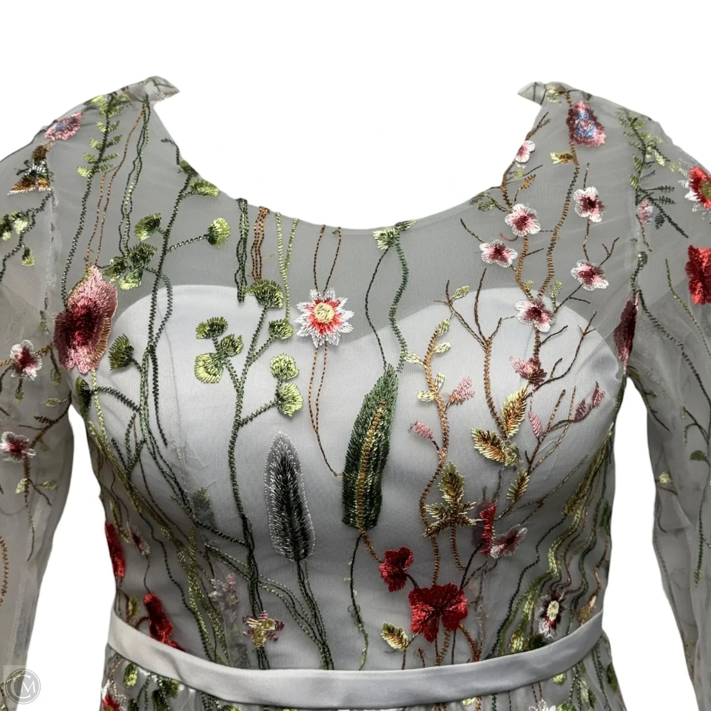 Embroidered Mesh Dress Casual Maxi Unbranded In Floral Print, Size: 8 (estimated)