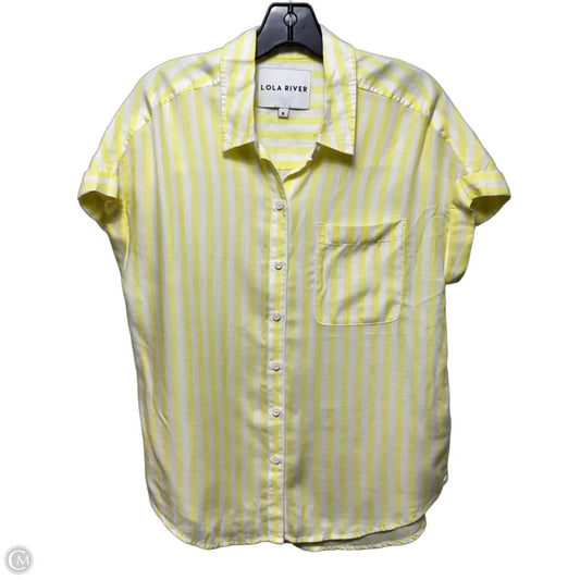Tencel Top Short Sleeve By Lola River In Striped Pattern, Size: S