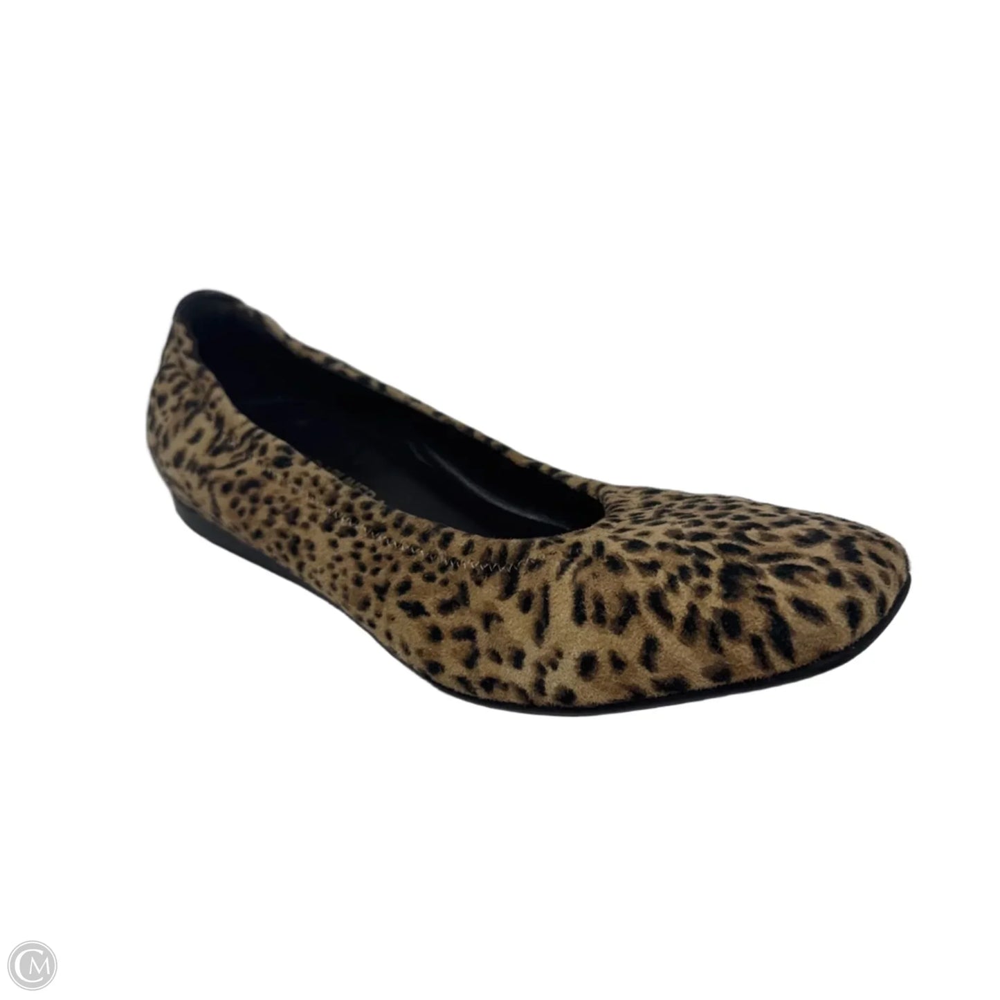 Arlie Ballet Flats Suede By Donald Pliner In Animal Print, Size: 9