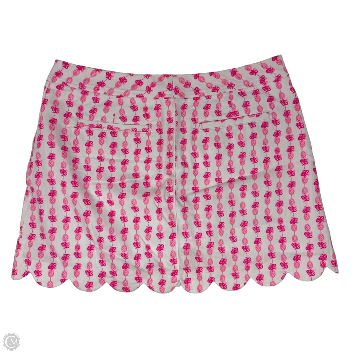 Colette Skort Designer By Lilly Pulitzer In Pink & White, Size: 8