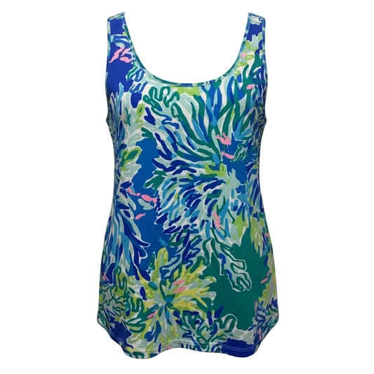 Top Sleeveless Designer By Lilly Pulitzer In Multi-colored, Size: L