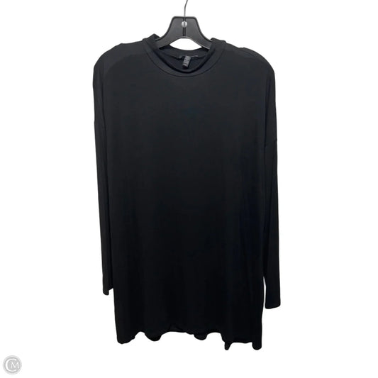 Long sleeve Dress Casual Short By Eileen Fisher In Black, Size: M