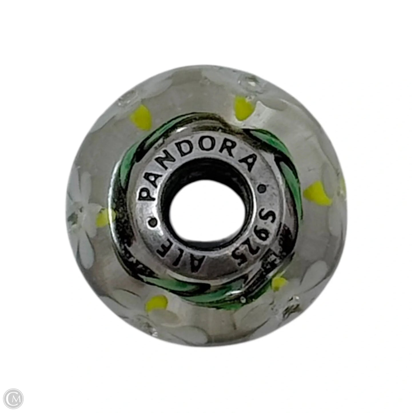 Wild Flowers Murano Glass & Sterling Bracelet Charm By Pandora