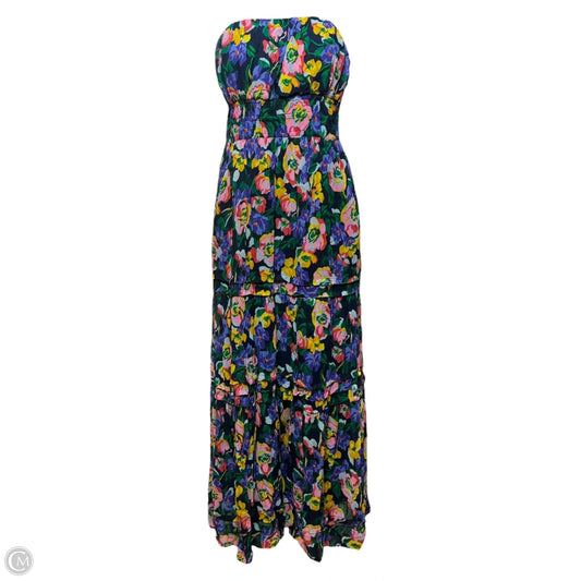 The Somerset Strapless Maxi Dress By Anthropologie In Floral Print, Size: S