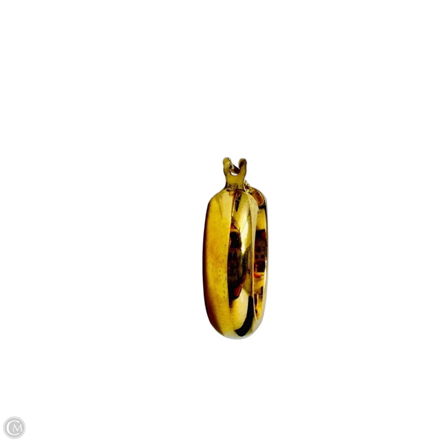 Gold Over Sterling Silver Hoop Earrings By Dyadema Italy