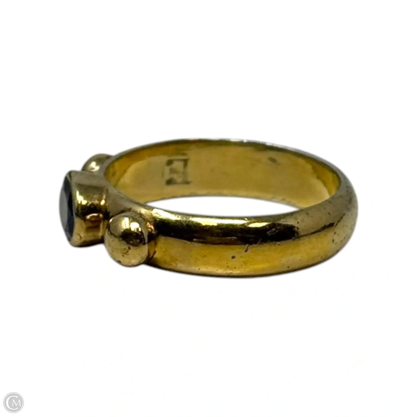 AS IS Nepalese Gold Over Sterling Ring 7.5