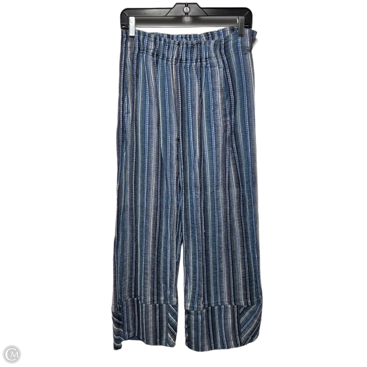 Pants Wide Leg By Free People In Blue & White, Size: Xs