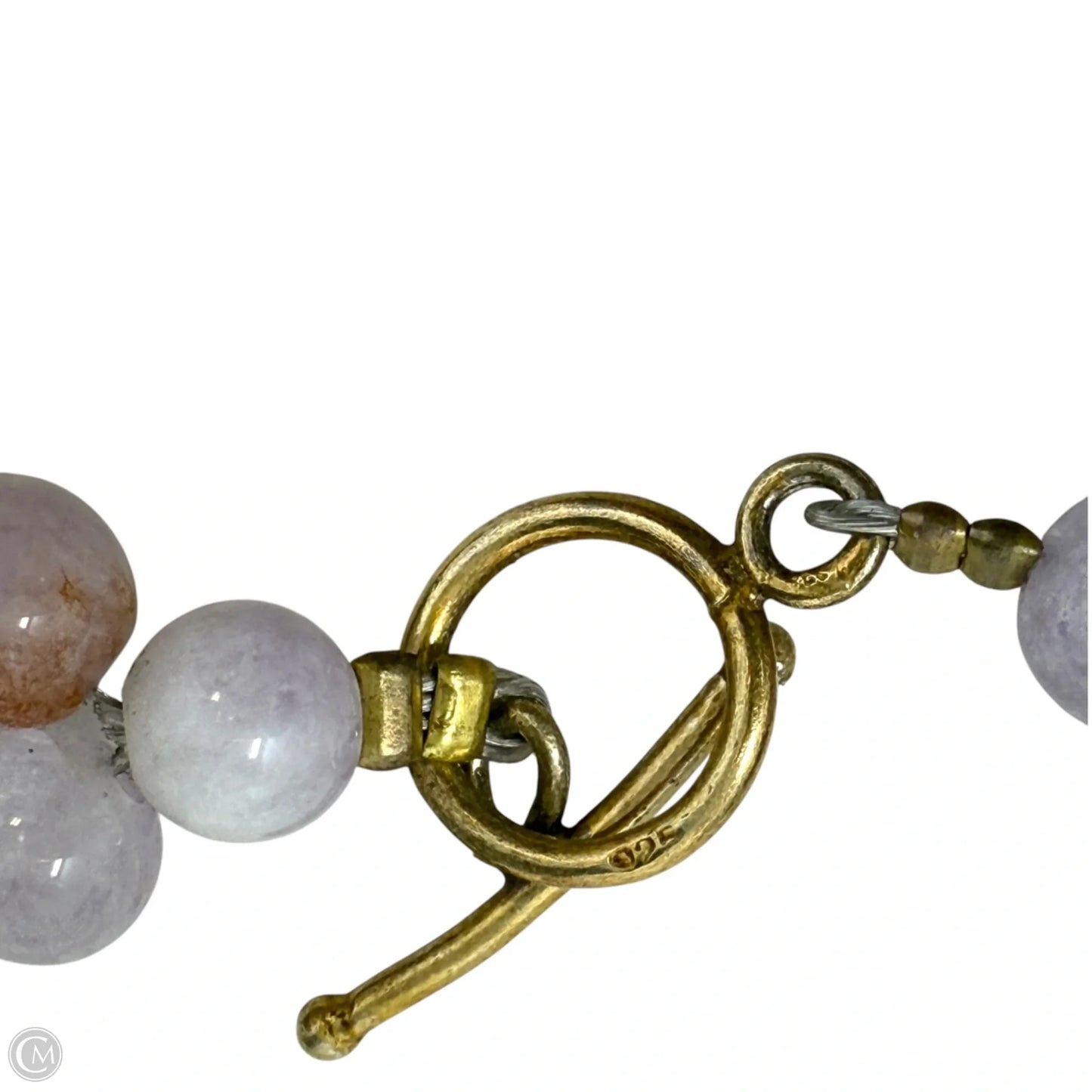 Layered Amethyst & Rose Quartz Beaded Necklace with Sterling Silver Clasp