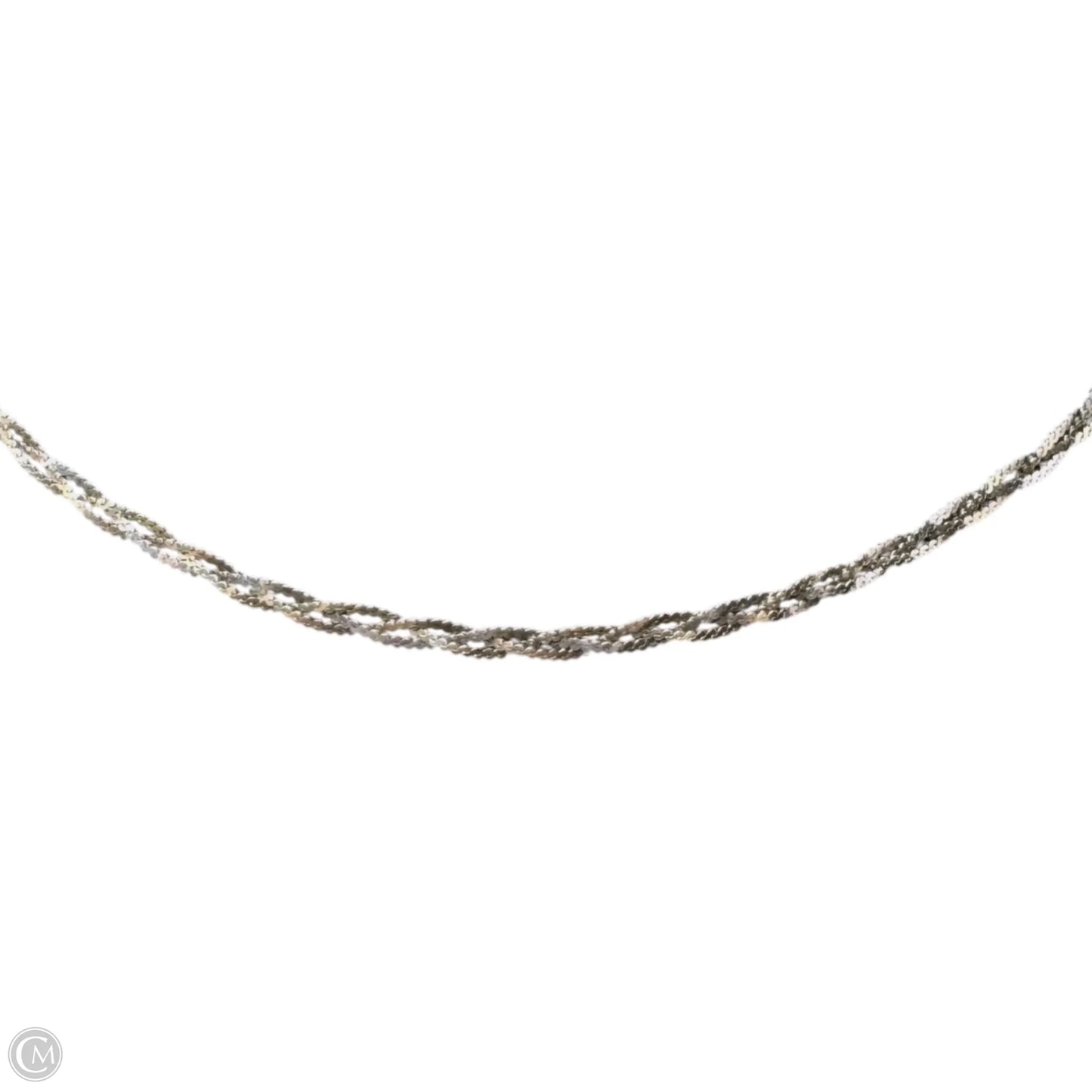 Braided Sterling Silver Chain Necklace