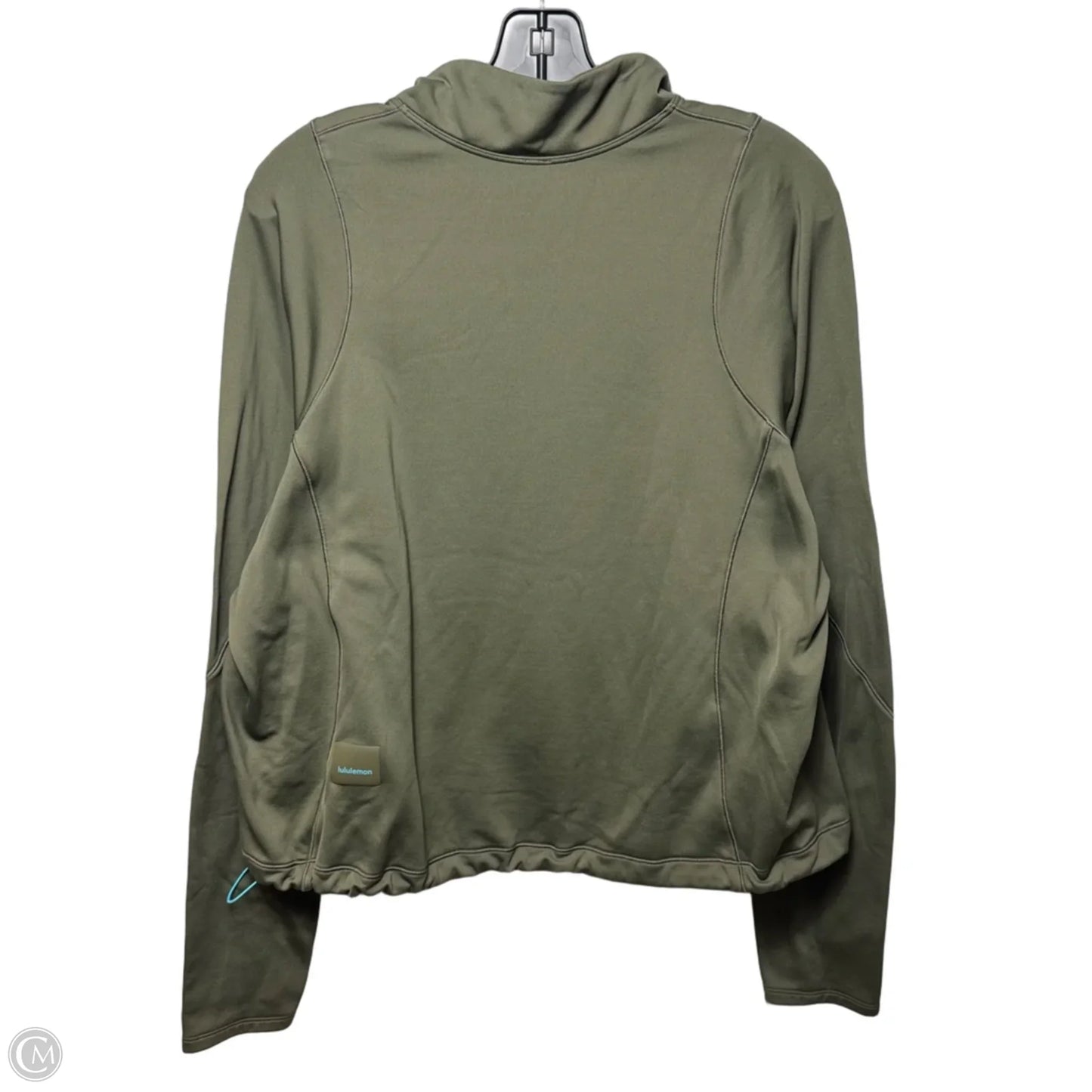Athletic Jacket By Lululemon In Green, Size: 12