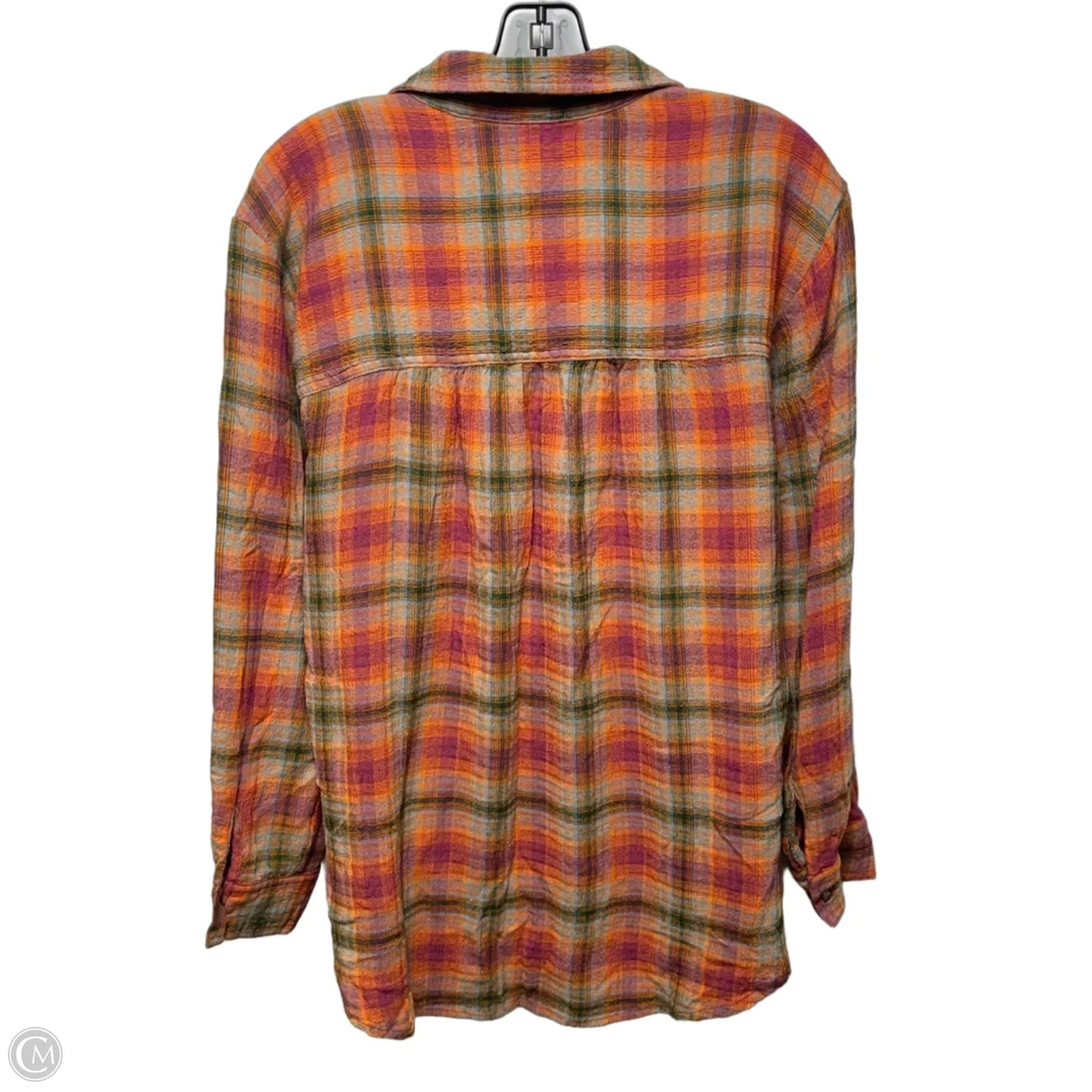 Top Long Sleeve By Pilcro In Plaid Pattern, Size: S