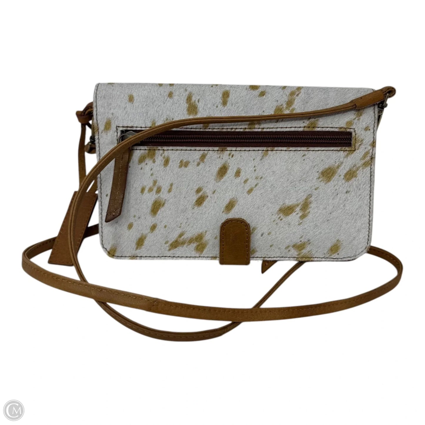 Tooled Leather Crossbody By Nocona, Size: Small