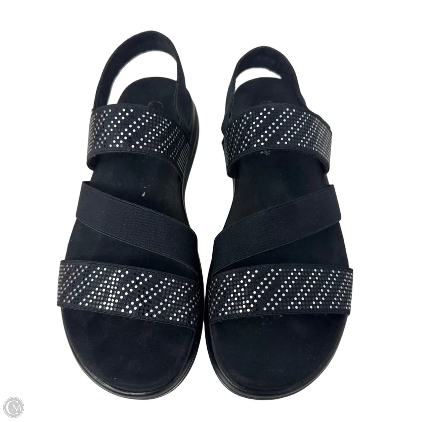 D1J59-03 Strappy Sandals Flats By Remonte In Black, Size: 8.5