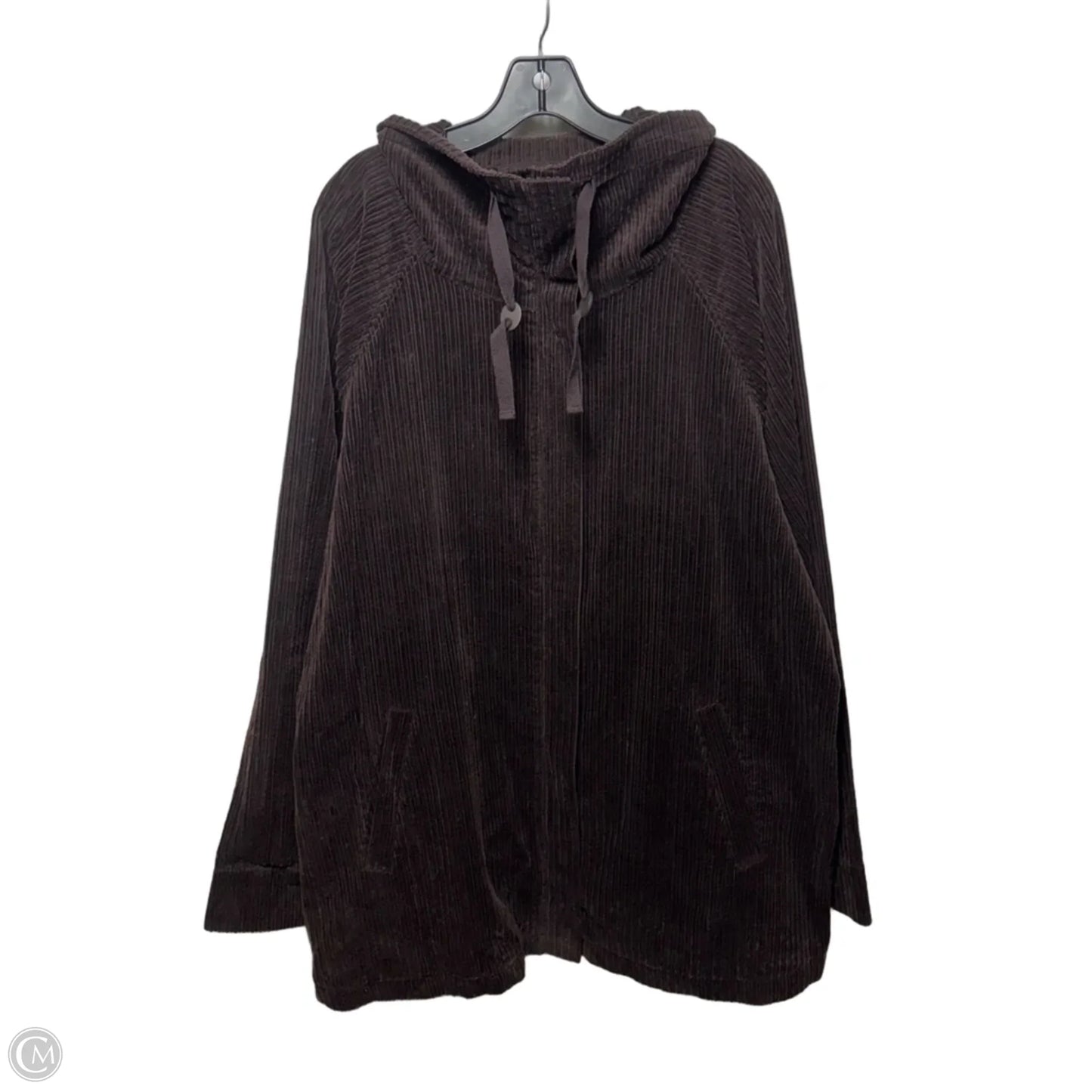 Corduroy Coat Other By Eileen Fisher In Brown, Size: 1x