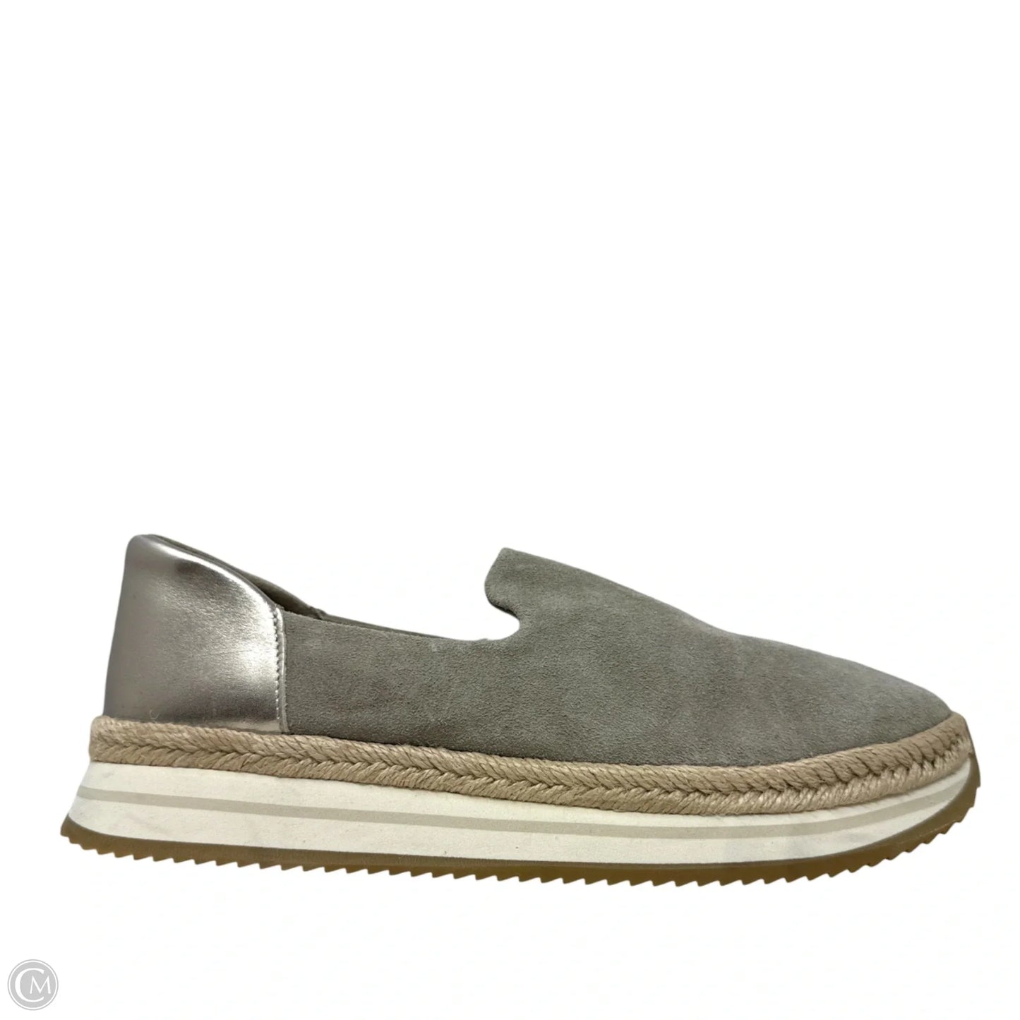 Jocelyn Espadrille Slip-On Sneakers By Toms In Brown & Cream, Size: 9