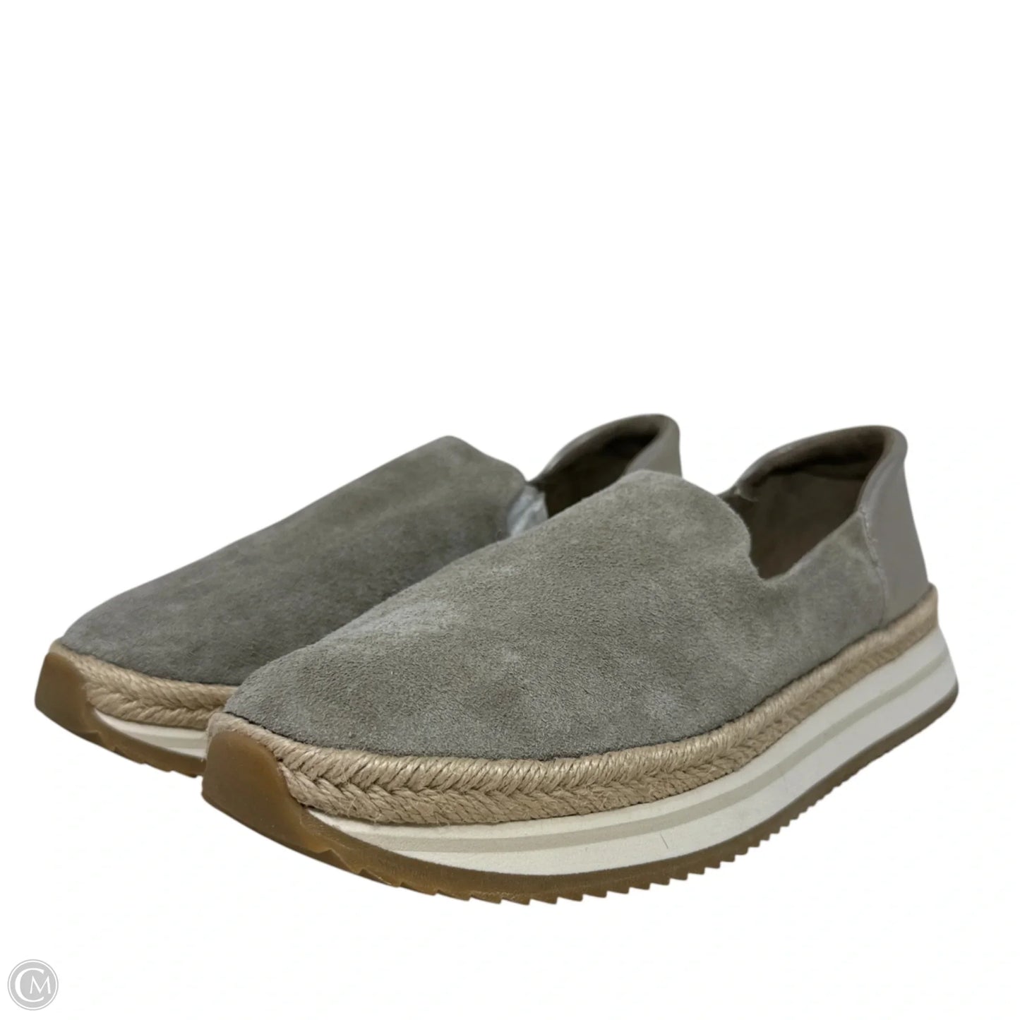 Jocelyn Espadrille Slip-On Sneakers By Toms In Brown & Cream, Size: 9