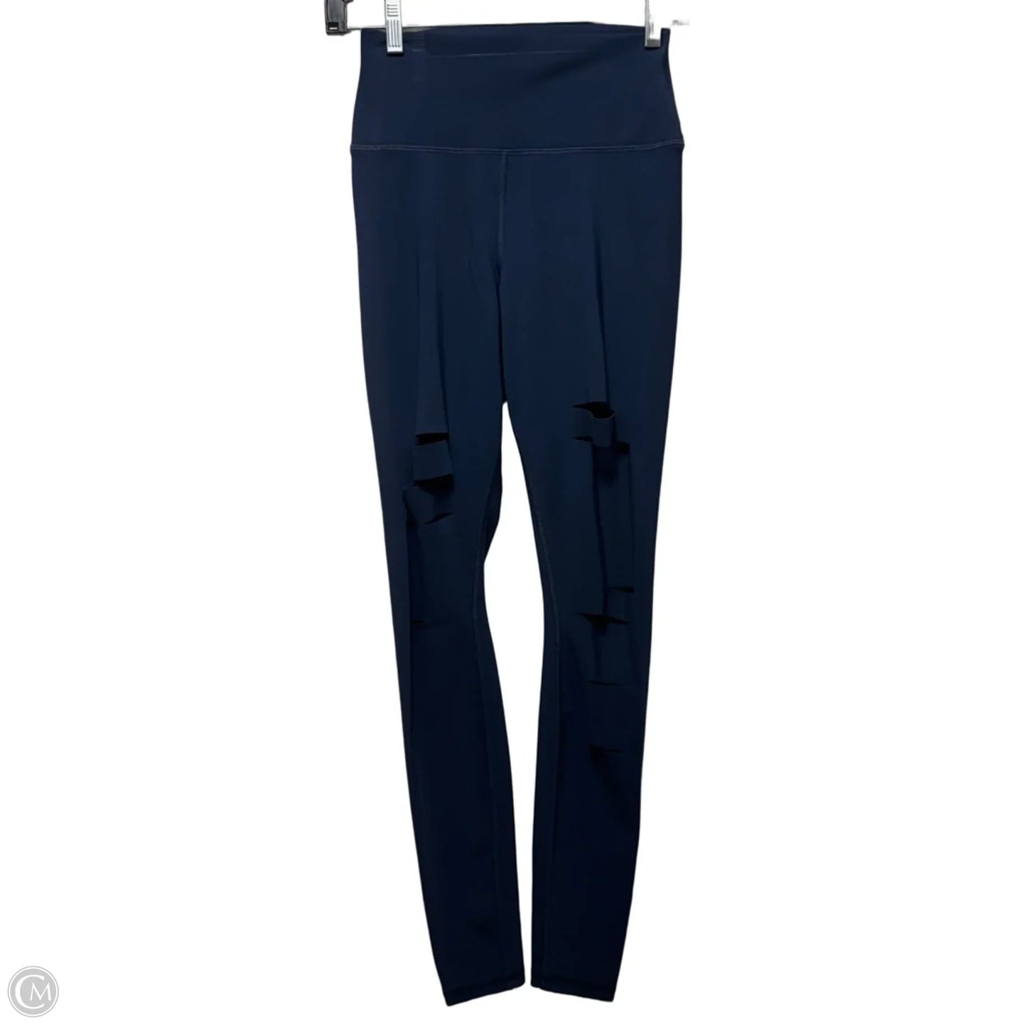 Athletic Leggings By Alo In Blue, Size: S