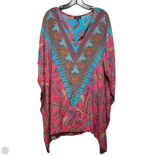 Tunic Short Sleeve By Tolani In Multi-colored, Size: Xl