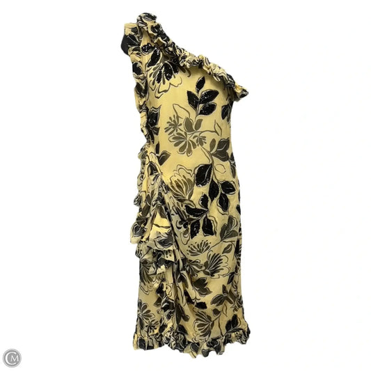 Collection One-Shoulder Sequin Dress By J. Crew Collection In Yellow Crinkle Chiffon, Size: 12