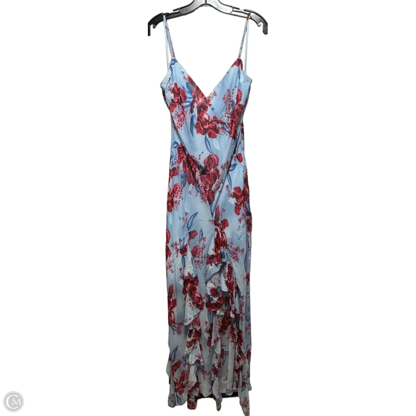 Dress Casual Midi By J. Crew In Blue & Red, Size: 12
