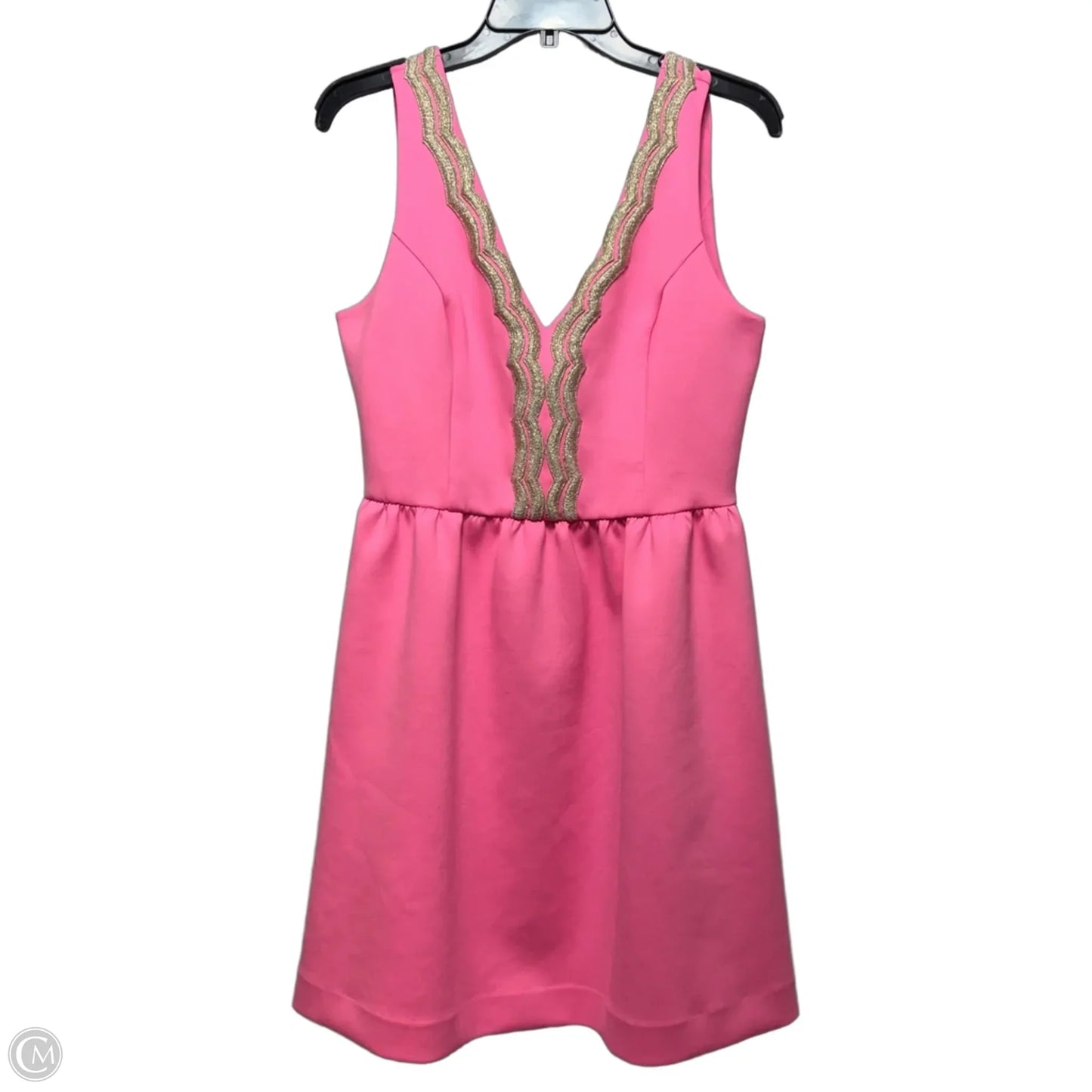 Dress Designer By Lilly Pulitzer In Pink & Yellow, Size: L