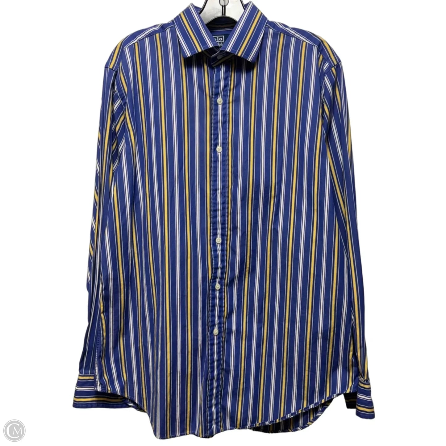 Top Long Sleeve By Polo Ralph Lauren In Striped Pattern, Size: 16