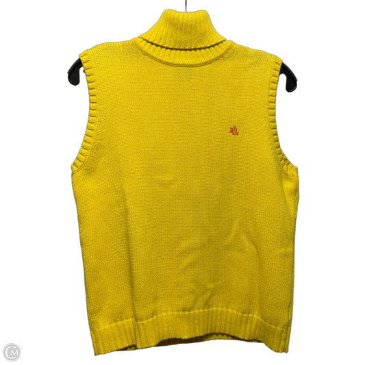 Sweater By Lauren By Ralph Lauren In Yellow, Size: L