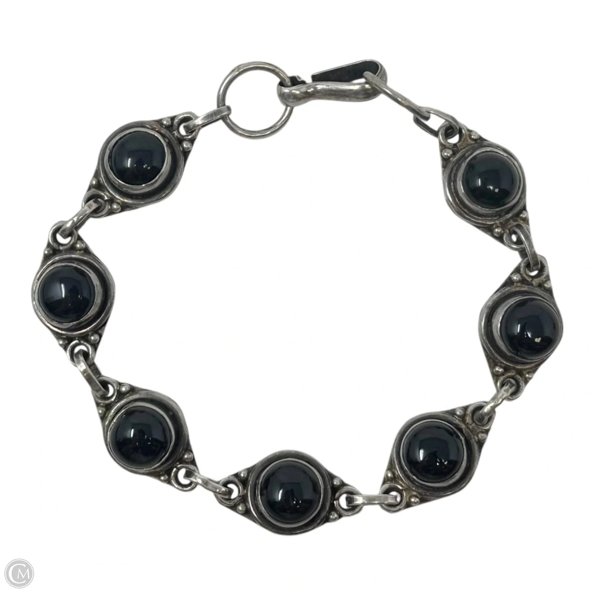 Onyx & Sterling Silver Bracelet
