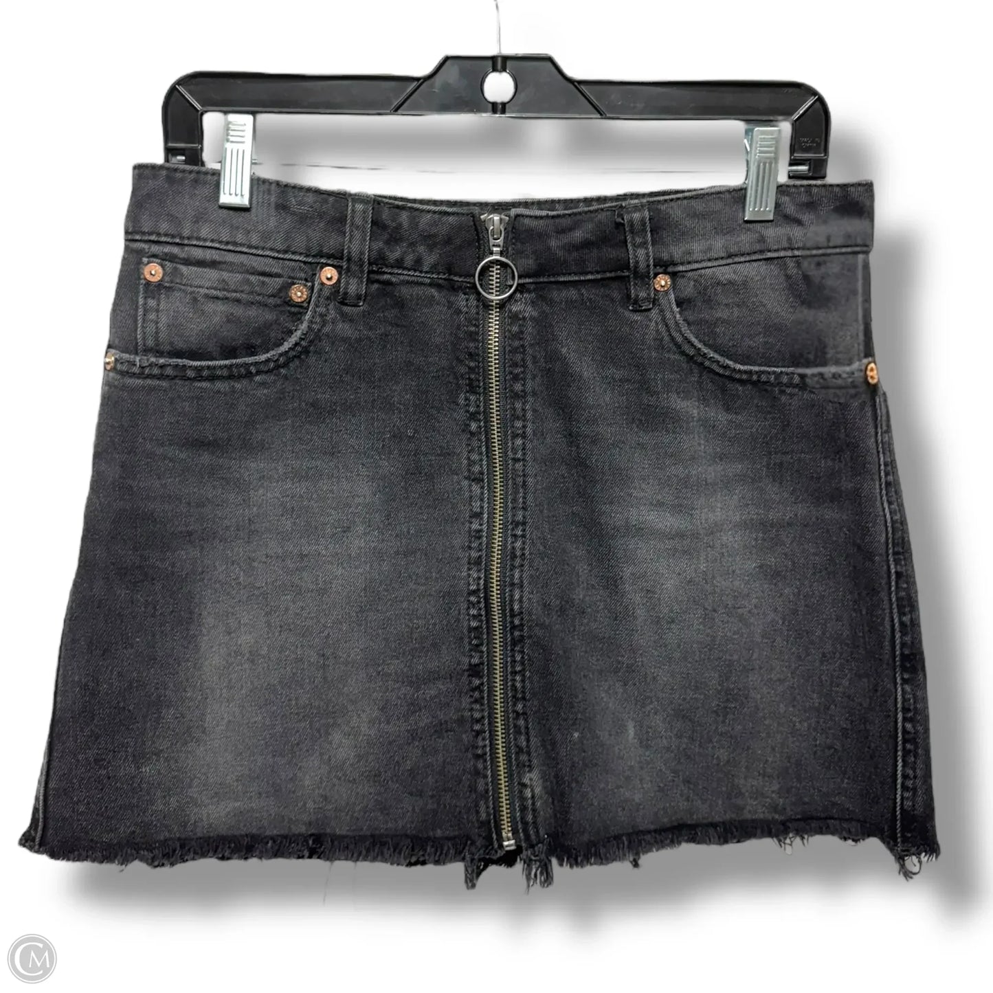 Zip It Up Mini Skirt By Free People In Black, Size: 6