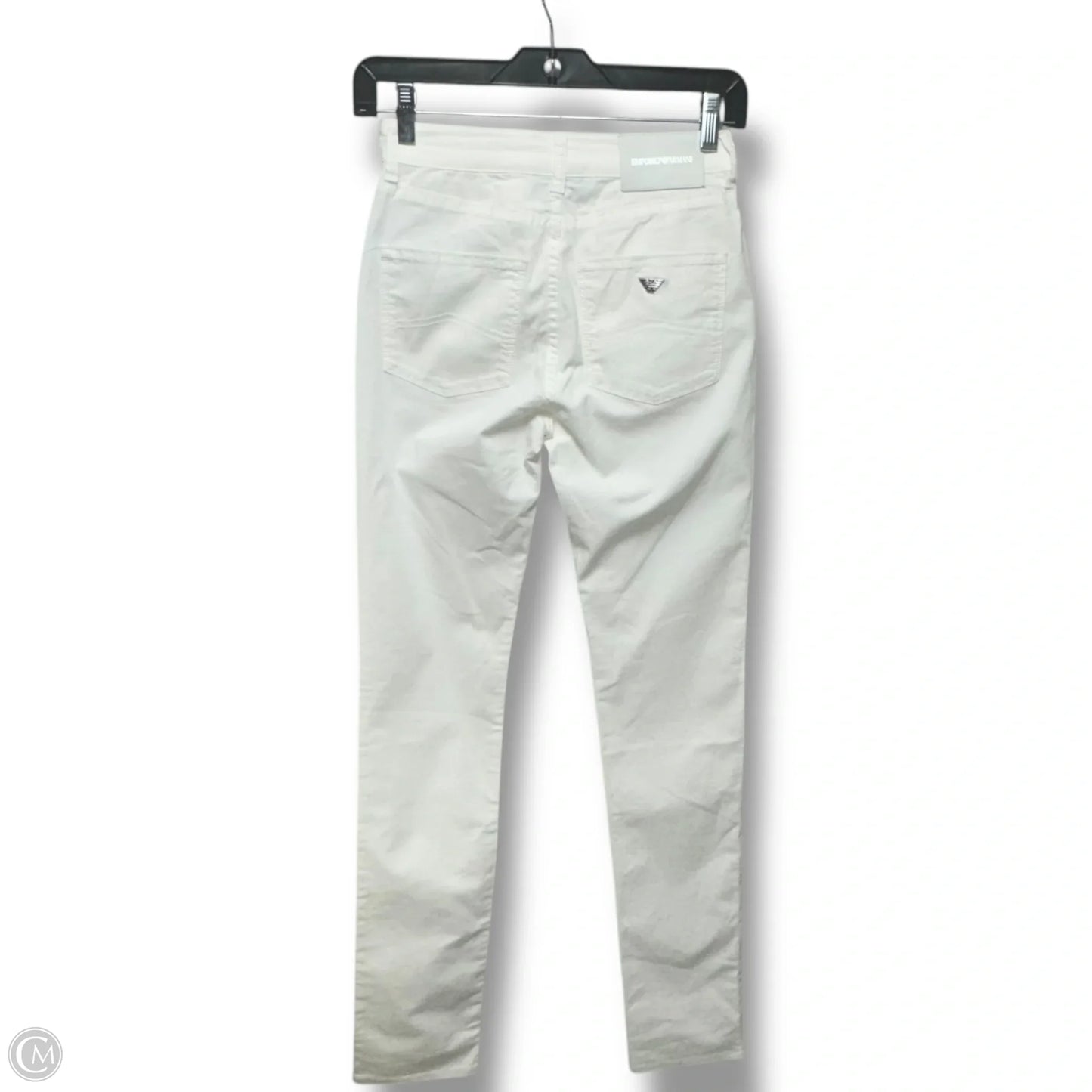 Jeans Straight By Emporio Armani In White, Size: 0p