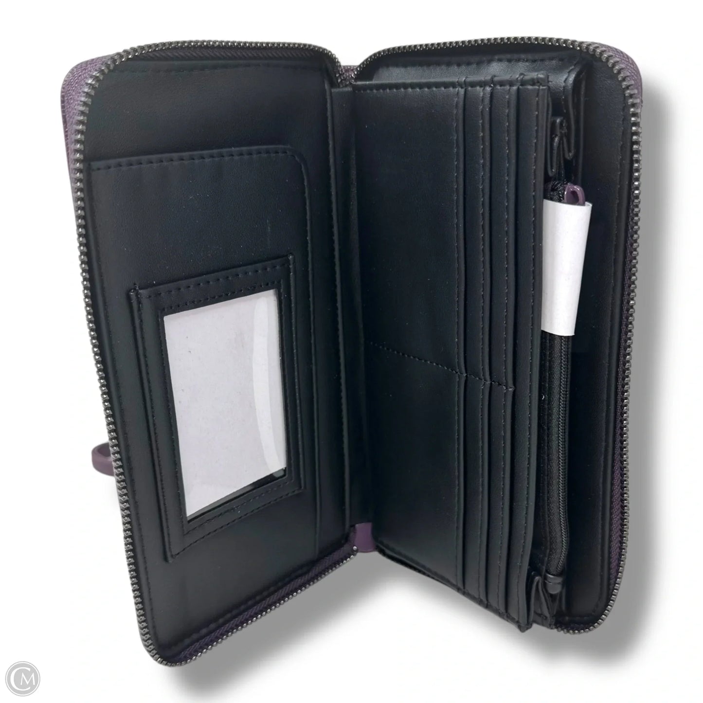 XO Zip Around Long Wallet WristletBy Betsey Johnson In Midnight Plum, Size: Medium