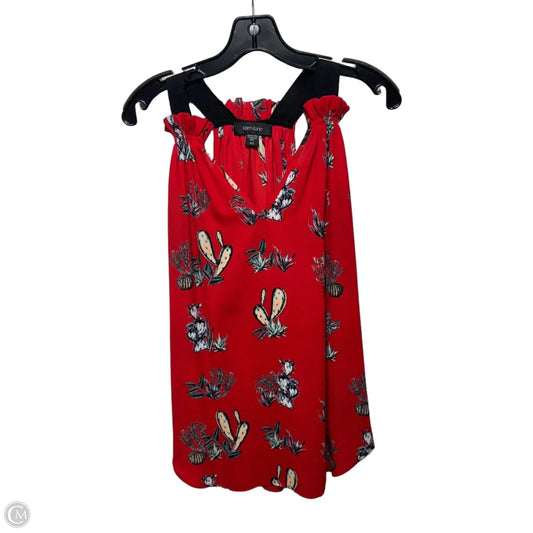 Cactus Top Sleeveless By Karen Kane In Red, Size: Xs
