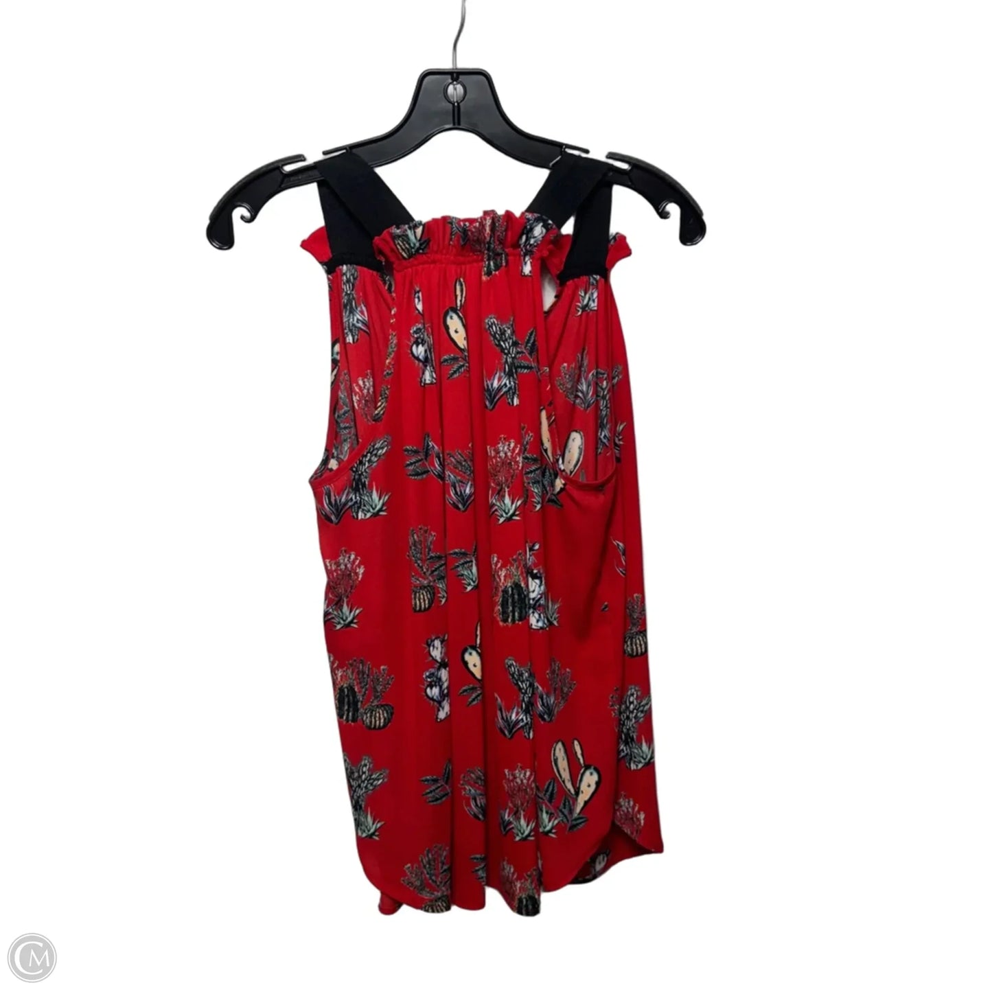 Cactus Top Sleeveless By Karen Kane In Red, Size: Xs