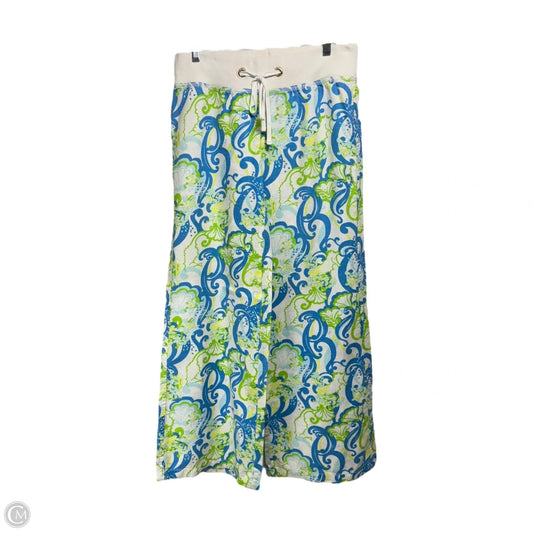 The Beach Pant Designer By Lilly Pulitzer In Resort White Crystal Coast, Size: S
