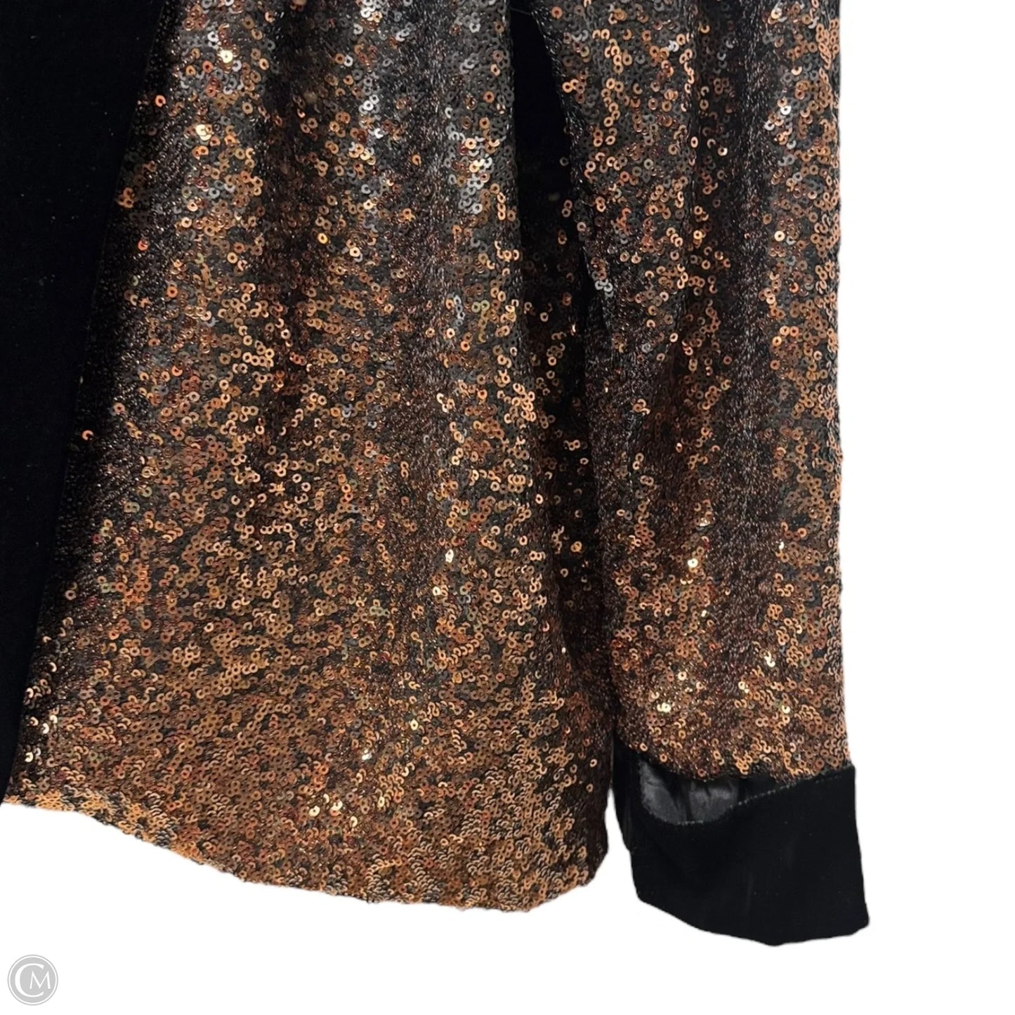 Dorian Sequin Kimono Blazer By Johnny Was In Black & Brown, Size: Xl